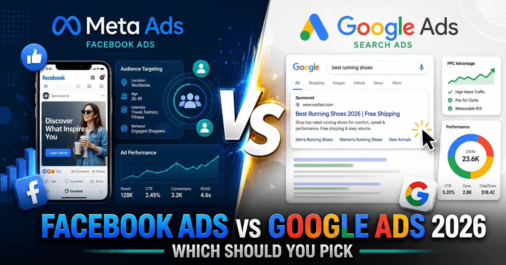 google ads vs facebook ads 2026